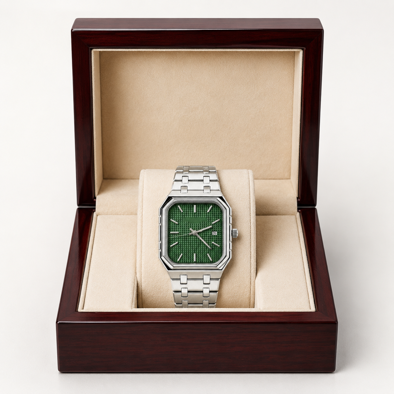 Patek Philippe Cubitus Textured Dial Steel - Olive Green Dial