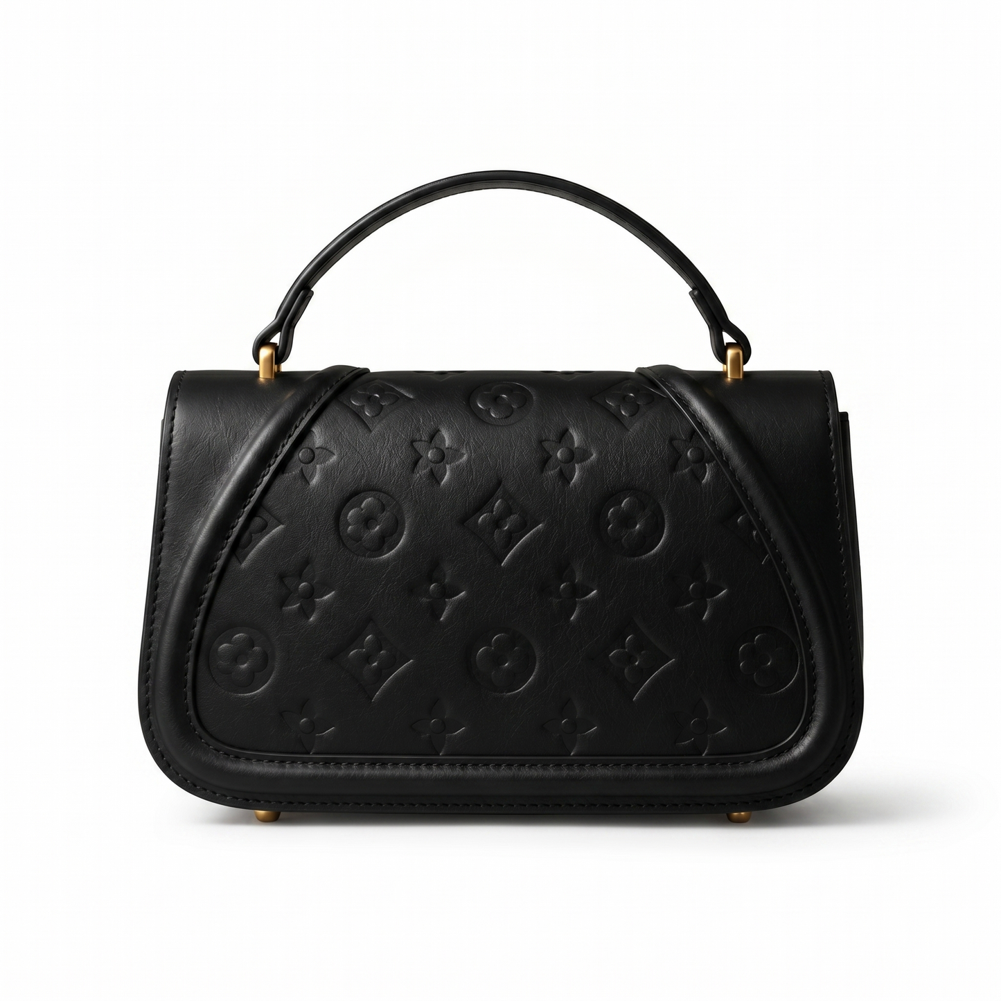 Louis Vuitton Monogram Embossed Cross & Top Handle Bag