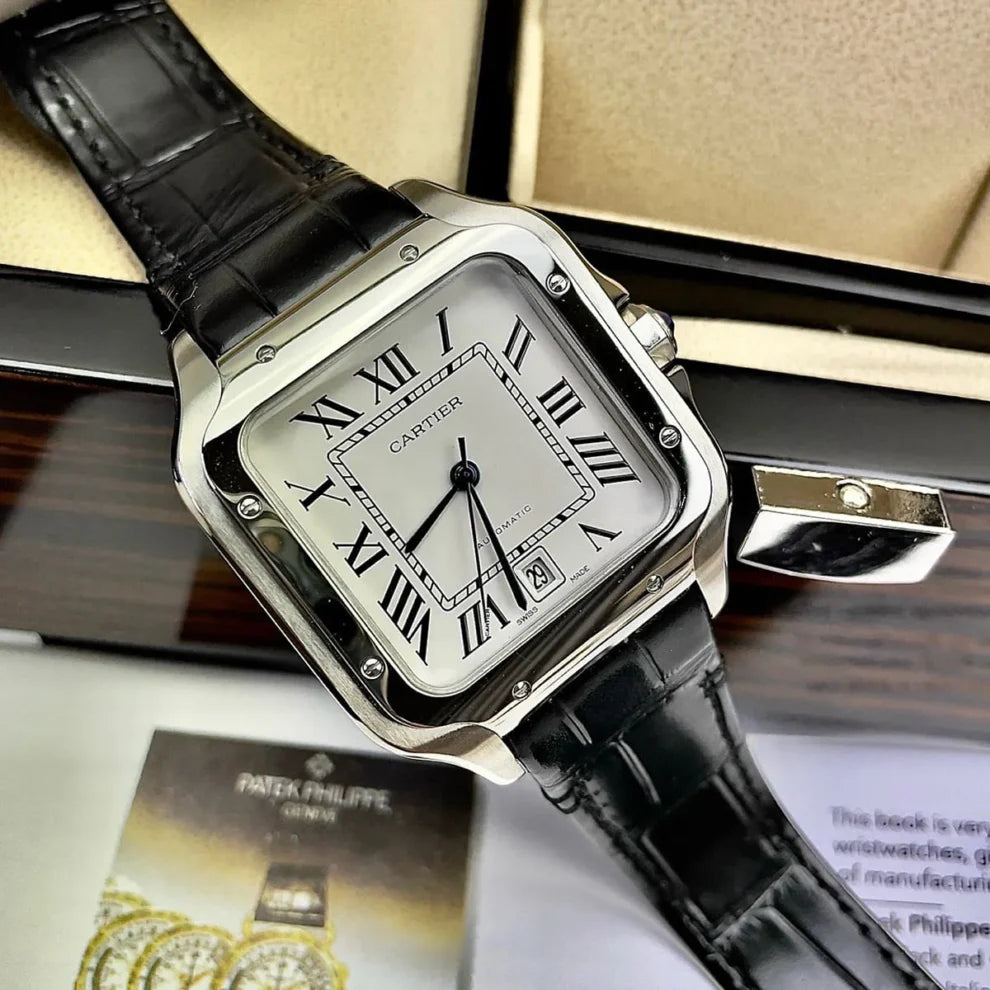 Cartier Santos Leather Watch