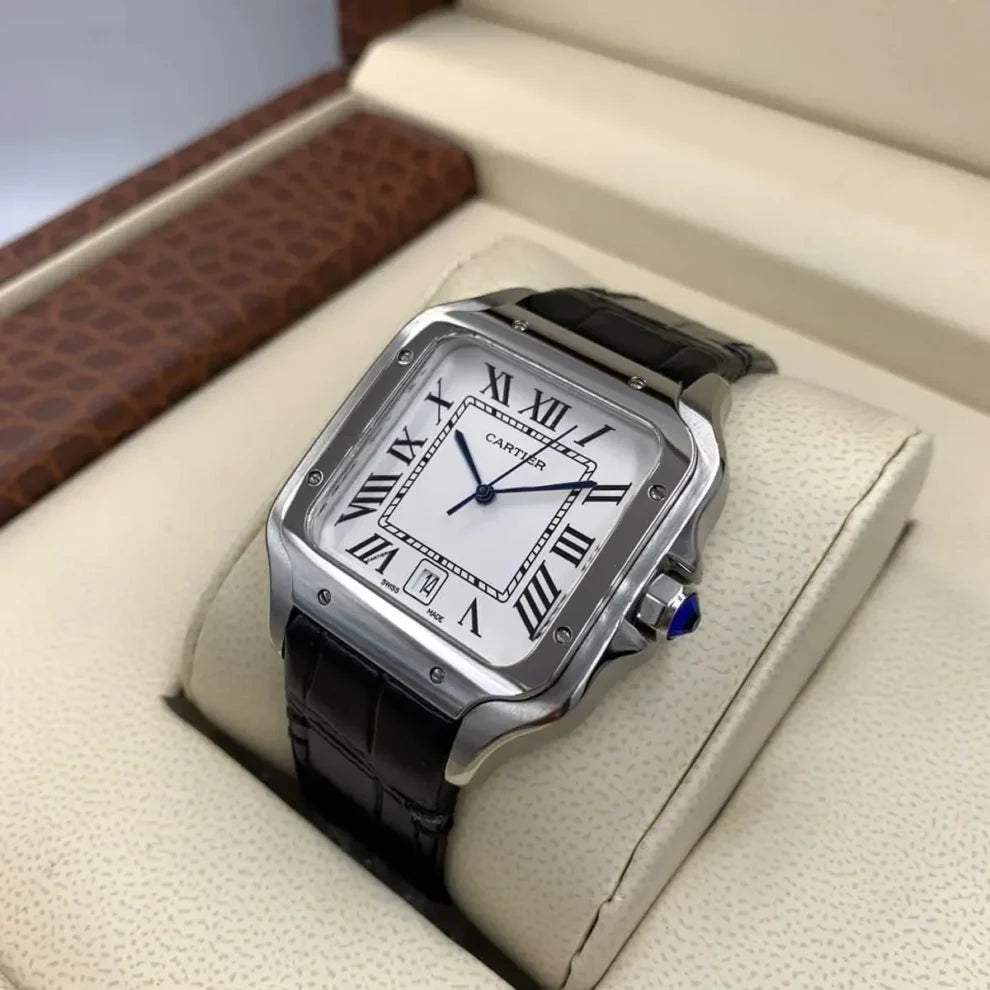 Cartier Santos Leather Watch